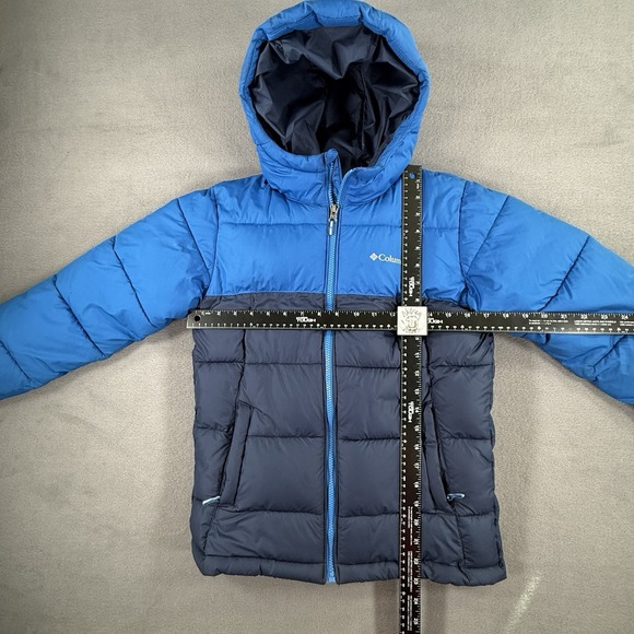 Columbia Omni-Heat Blue/Navy Boys Medium Winter Puffer Jacket (10/12) - Picture 2 of 6